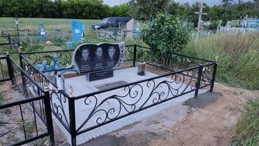 недостроенный дом: Изготовление овалов с фото, Облицовка надгробий, Чистка могил | Мозаика, Металл, Габбро | Оформление — 3