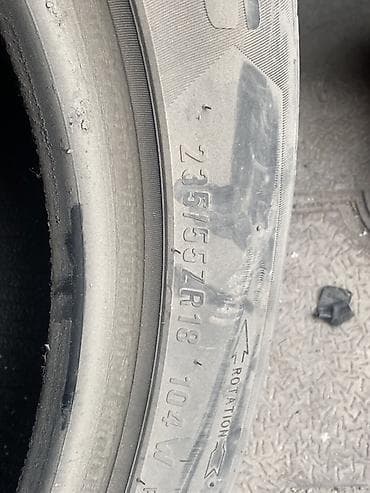 стрелка: Летняя шина 235/55 ZR18 104W - Размер: 235/55 ZR18 - Индекс — 2