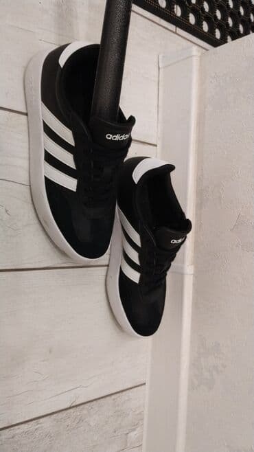 брендовые мужские спортивные костюмы из турции: 39- размер Кроссовки Adidas (модель в ретро-стиле) - Цвет: черный — 1