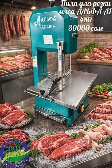 Өндүрүш үчүн жабдуулар: Пила для резки мяса АЛЬФА AF480 Модель: AF480 Материал стола и — 1