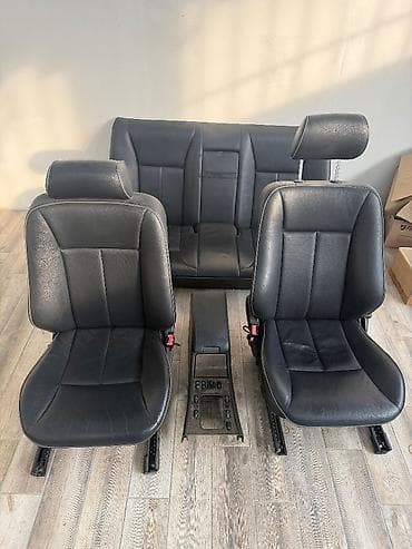 Продается на w210 салон черная кожа электро сидения дверные карты at lalafo.kg Продается на w210 салон черная кожа электро сидения дверные карты