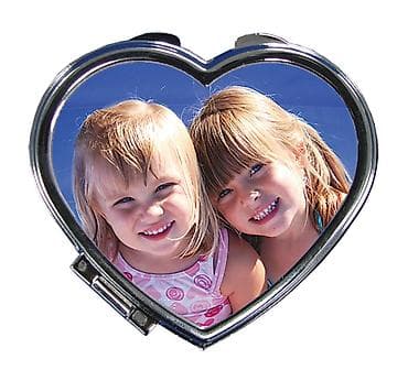 Красота и здоровье: Зеркало карманное в виде сердца или круглые с Вашим фото. Фото не — 1