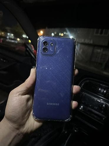 Samsung Galaxy A03, Б/у, 64 ГБ, цвет - Синий, 2 SIM