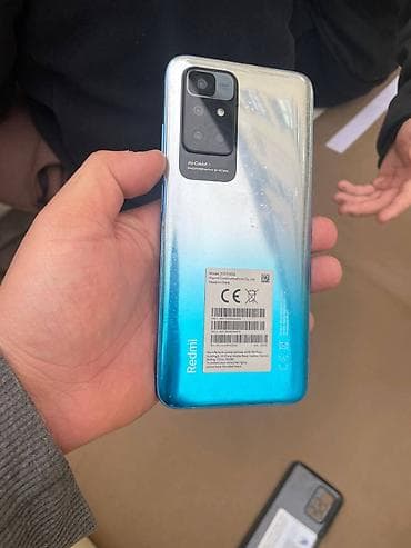 redmi note 10: Redmi, Redmi 10, Б/у, 128 ГБ, цвет - Голубой, 2 SIM — 4