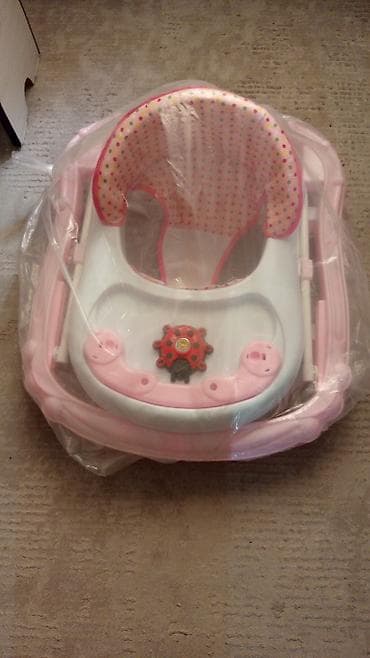 слинг переноска для детей: Детские ходунки, складные - Цвет: розово-белый. - Мягкая высокая — 1