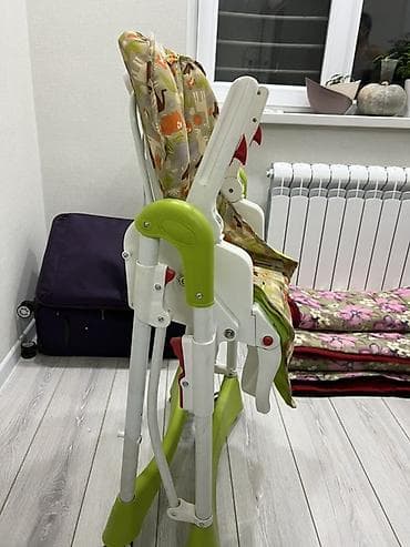 детский стол для кормления: Стульчик для кормления, Б/у, Другой бренд, Пластик, Другой вид, цвет - Зеленый, Самовывоз — 6