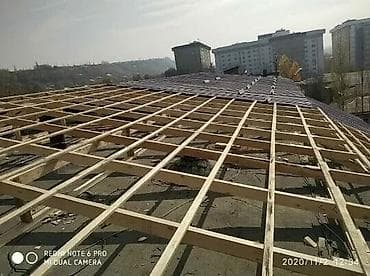 крыша дома: Крыша жабабыз көп кабатту домдордун жэр үйлөрдүн крышасын жабабыз — 2