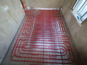 регулятор теплого пола: Элементы системы водяного теплого пола, включающие красные трубы — 7