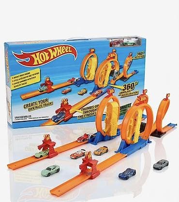 blue lock: Игровой набор Hot Wheels – трек с петлями и ускорителями - — 1