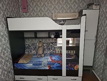 Дом и сад: Двухъярусная детская кровать, ЛДСП, цвет - Белый — 2