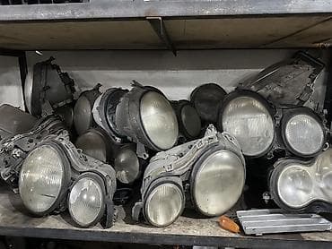 фары w221: Комплект передних фар Mercedes-Benz Оригинал — 3