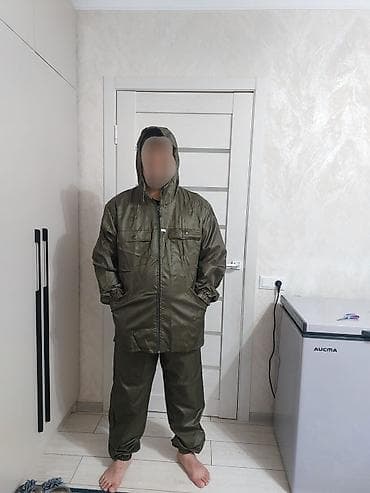 Дождевики: Костюм влагозащитный с капюшоном, цвет хаки (оливковый). Описание: - — 8
