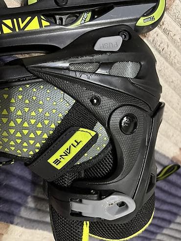 nike react: Роликовые коньки TIANE, модель SOFT, черно‑жёлтые. Характеристики: - — 3