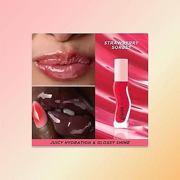 фрютирный масло: Gisou Lip Oil — оттенок Strawberry Sorbet Самое крутое масло для губ — 3