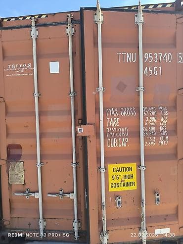 Оборудование для производства: Контейнер 40/20/45 тонналык. Жакшы абалда. Бишкек шаарында — 3