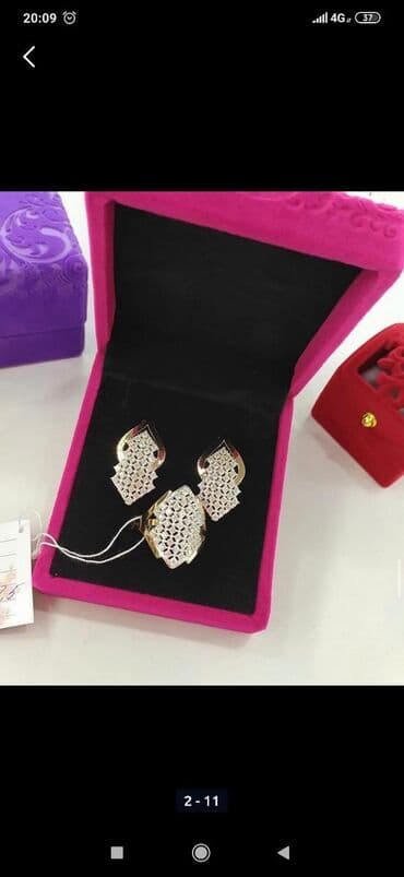 свадебные наборы ручной: Набор украшений, Проба 925, Женские, Новый — 6