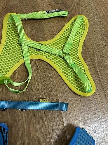 Кошки: Широкая шлейка+ поводок. Отличное дышащее качество. На шлейке ширина — 4