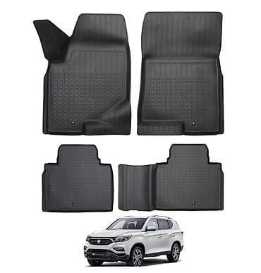 муссо санёнг: 3D Полики Для салона Ssangyong, цвет - Черный, Новый, Платная доставка, Самовывоз — 1