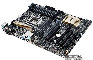 Комплектующие для ПК: Материнская плата для ПК, Б/у, Asus, LGA1151, ATX — 3