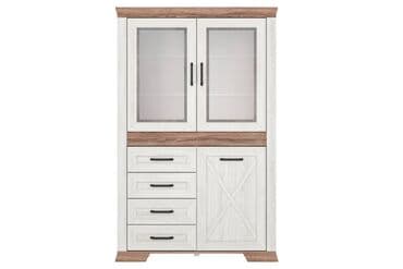 шкаф для бани: Шкаф витрина 3Д Марсель, Ясень Снежный, БРВ Брест (Беларусь) — 2