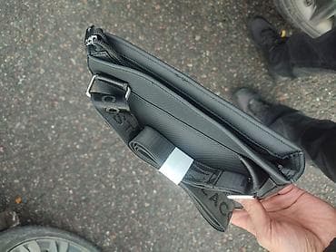 барсетка кожанная: Барсетка, Материал: Натуральная кожа, Застежка на магните, Новый — 4