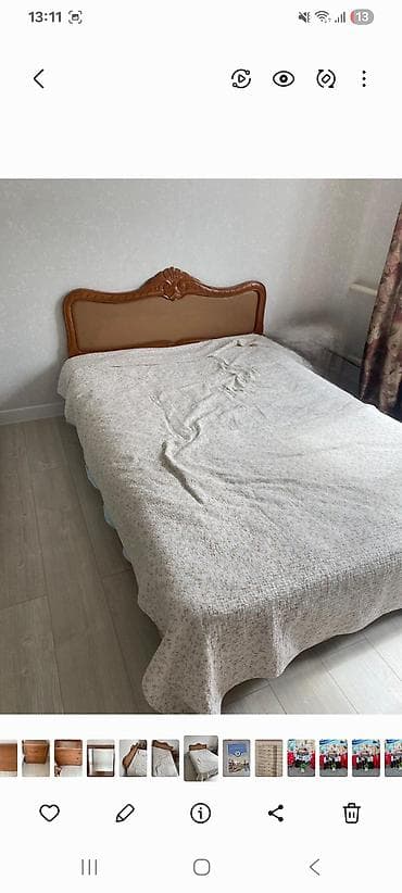 Балдар эмереги: Срочно продается кровать с изголовьем классического дизайна. - Размер — 1