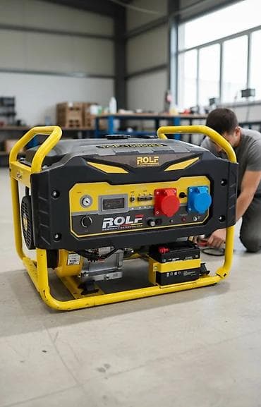 Бензиновый электрогенератор ROLF TOP-10600ES три фазный генератор -