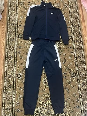 форма кыргыз: Спортивный костюм Joma (кофта + брюки), темно‑синий с белыми — 1