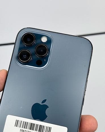 iphone 70: IPhone 12 Pro Max, Б/у, 512 ГБ, Pacific Blue, Защитное стекло, Чехол, В рассрочку, 83 % — 3
