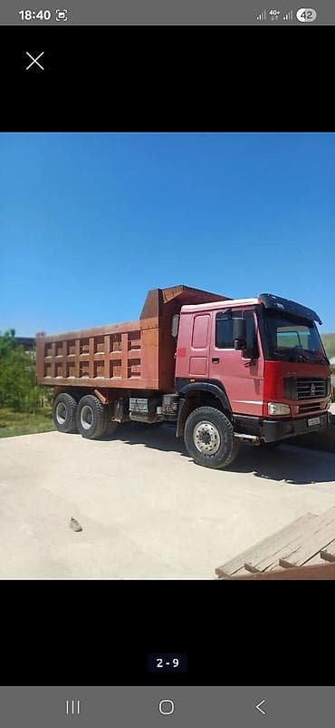 Унаа: Самосвал HOWO 6x4 - Конфигурация: трехосный самосвал 6x4 - Кабина — 4