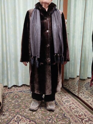 шерстяные кофты женские больших размеров: Шуба, Длинная модель, Made in KG, 9XL — 1