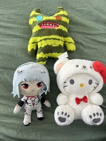 секс кукла цена: Мягкие игрушки — набор из 3 персонажей - Hello Kitty в костюме белого — 1