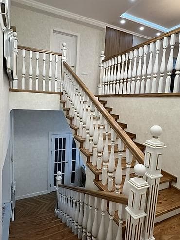 Деревянная лестница Для дома, Бесплатная доставка, Вид дерева: Лиственница, Форма лестницы: Много-маршевая, Стиль: Лофт