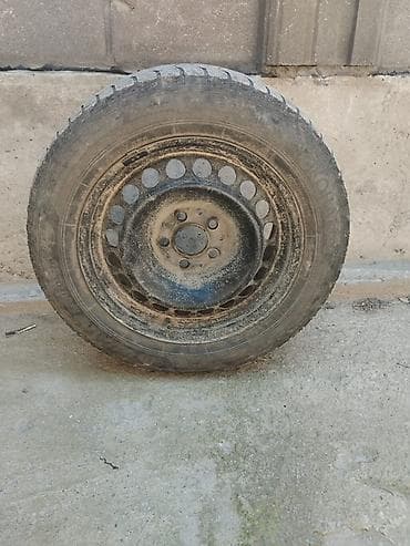 бир: Дөңгөлөктөр монтажда 215 / 60 / R 16, Кыш, Камдык, Жеңил унаалар, Темир, тешиктери - 5 — 1