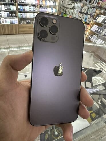 IPhone 12 Pro, Б/у, 128 ГБ, Графит, Защитное стекло, Чехол, 81 %