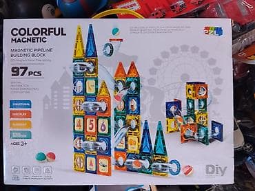 Игрушки: Набор магнитного конструктора с трубками Colorful Magnetic — 97 — 1