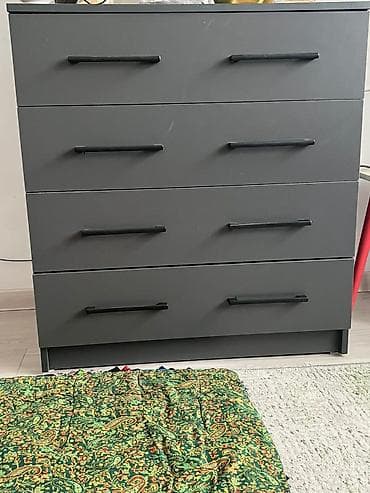 шкаф камод: Шифоньер, Прямой, цвет - Серый — 2