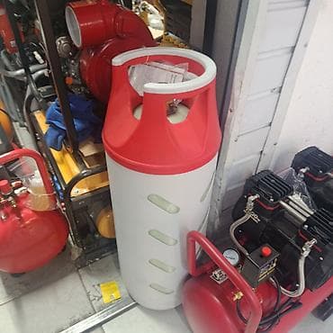 Все для дома и сада: Композитный газовый баллон с красной защитной крышкой. - Материал — 1