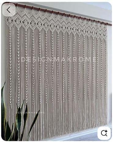 коса ручной: Занавеска для дверей, Хлопок, Готовое изделие — 1