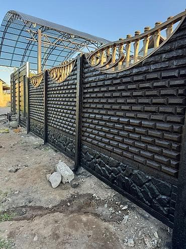 покупка метала: Бетонный еврозабор, Односторонний, Новый, Оптом, В розницу,Безналичный расчет — 9