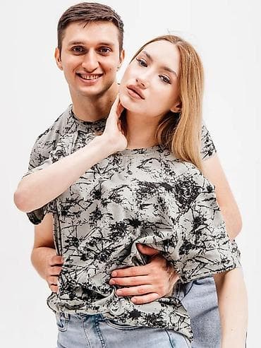 футболки бодибилдинг: Футболка мужская с абстрактным принтом - Материал: 100% хлопок — 10