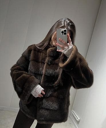 соболь: Шуба из натурального меха (визуально — соболь/норка) глубокого — 2