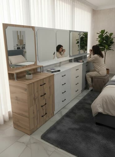 полки для косметики в магазин: Комод для одежды, Новый, С зеркалом, ЛДСП, Бесплатная доставка — 1