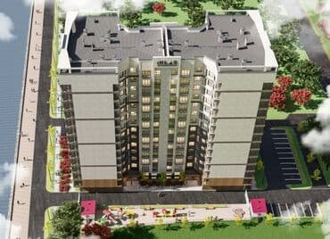 Продажа квартир: 1 комната, 57 м², Элитка, 8 этаж, ПСО (под самоотделку) — 1