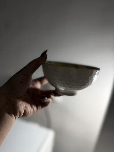 Идиш-аяк: Набор керамических пиал (5шт.) В комплекте 6 штук с разными цветными — 2