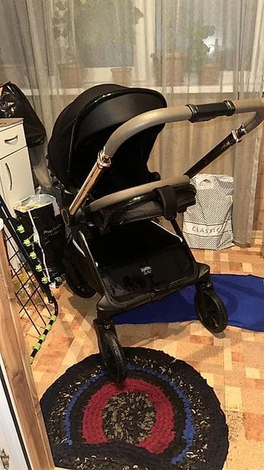 каляска новые: Коляска, цвет - Черный — 3
