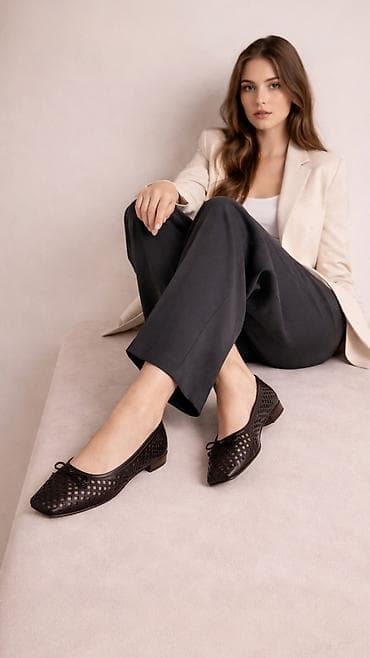 Жеке буюмдар: Новая коллекция!Балетки MOLKA с перфорацией🔥 - Модель: женские — 3