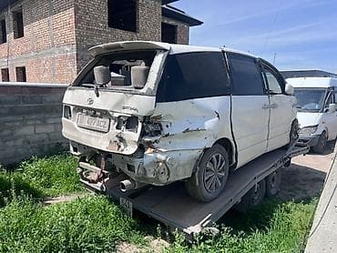 зеркалы: Toyota Estima (правый руль), белый минивэн, 5 дв., на разбор — 3