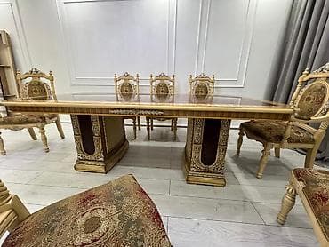 золотое: Стол и стул для зала, цвет - Золотой — 8