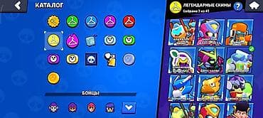 bobby store: Аккаунт Brawl Stars с расширенной коллекцией скинов Состав коллекции — 2